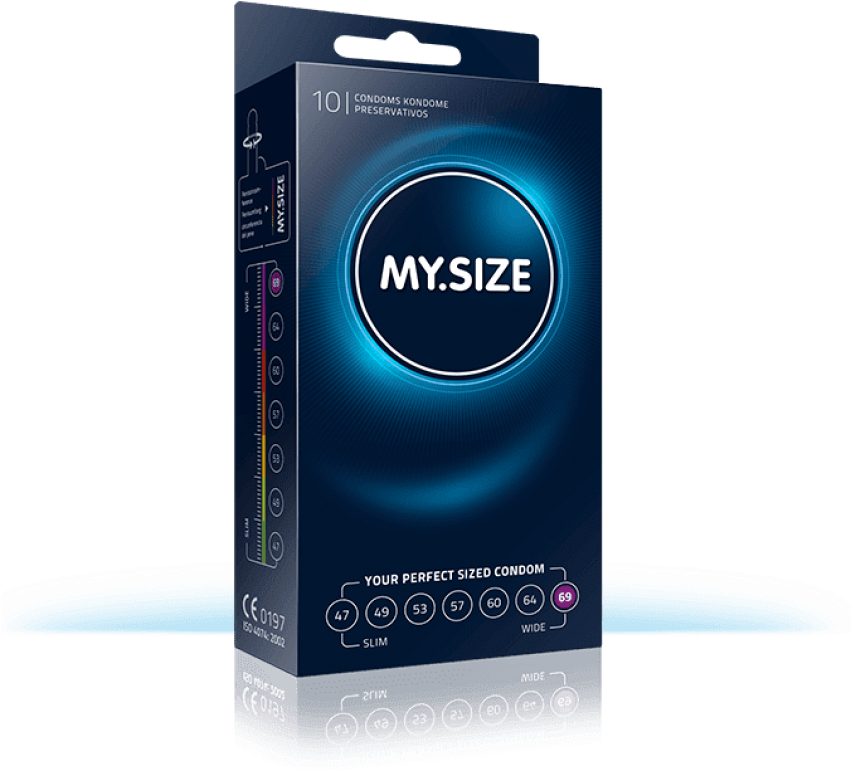 Free Png Download My Size Condoms 10 Pack 53 Mm Png - Kondome Size 69 (851x771), Png Download
