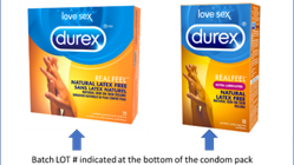 An Image Showing One Of The Boxes Of Recalled Condoms - Condom Durex Mutual Climax (980x551), Png Download