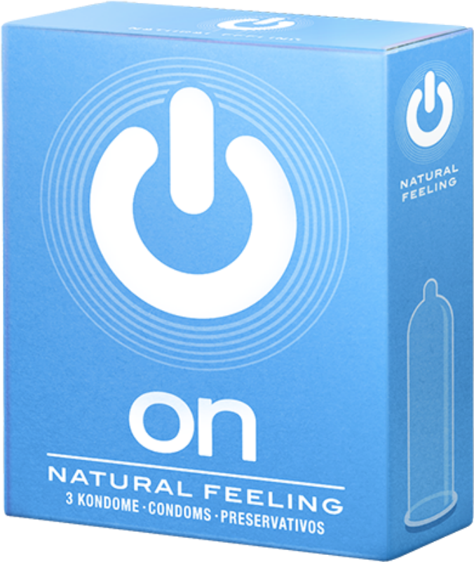 On) Natural Feeling 3, Smooth Classic Condom - Box (1080x1080), Png Download