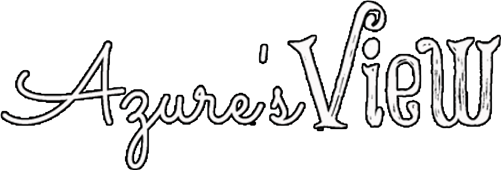 Azure Flowers - Calligraphy (1074x359), Png Download