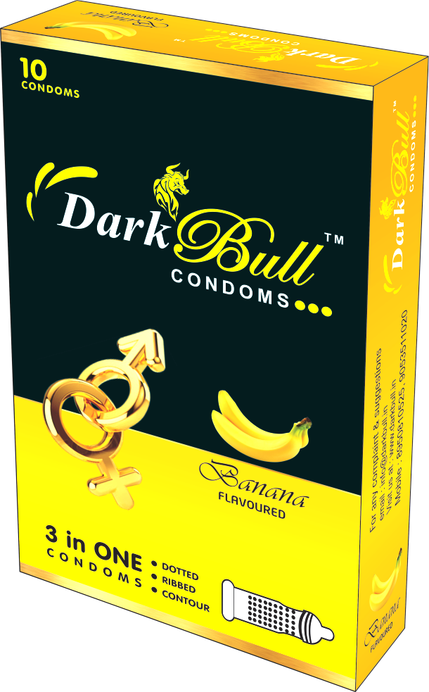 Darkbull Condoms - Banana (610x983), Png Download