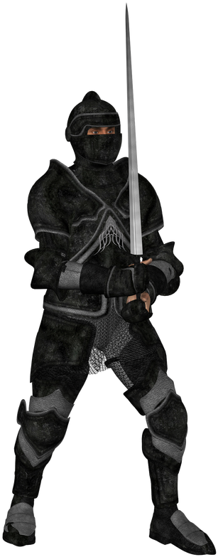 Black Knight Sword Up - Armoured Knight (565x800), Png Download