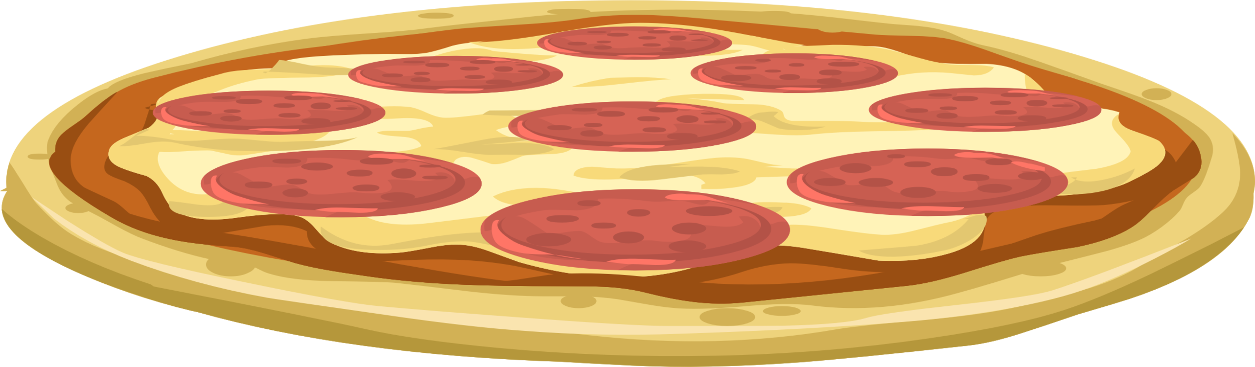 2564 X 750 3 - Pizza Poop Emoji (2564x750), Png Download