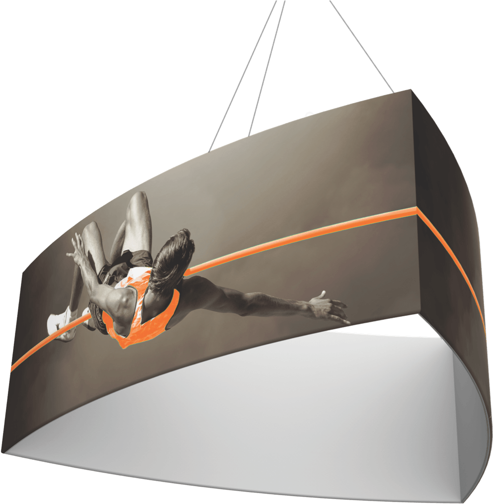 Convex Triangle Banners - Ceiling (988x1080), Png Download