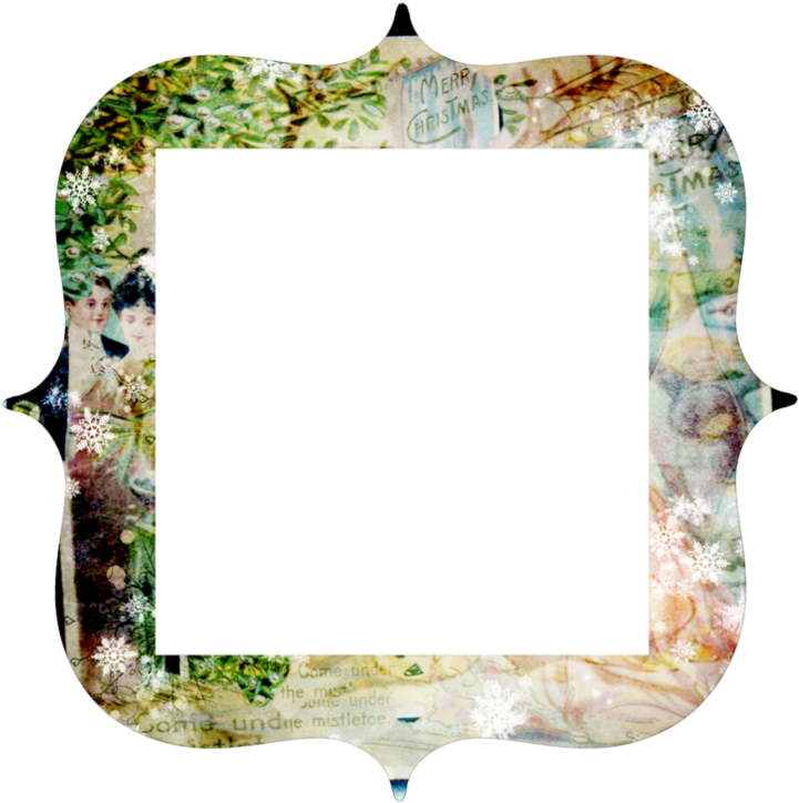 Vintage Christmas Frame Png - Bracket Transparent Frame Png (894x894), Png Download