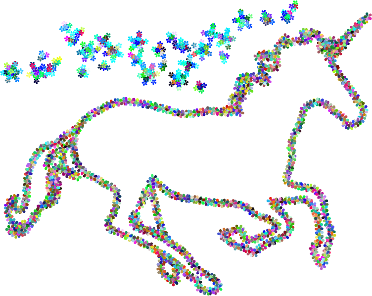 Medium Image - Free Black And White Clipart Unicorn (752x598), Png Download