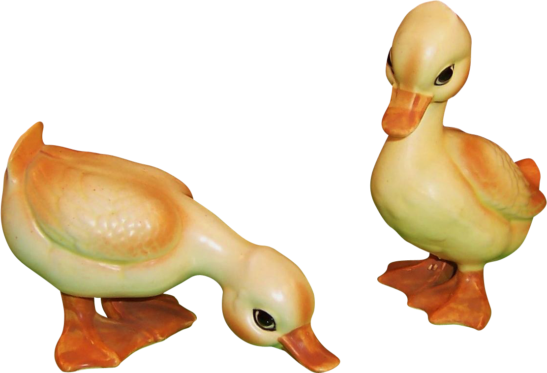 Pair Lefton Baby Ducks / Ducklings H6981 Www - Duck (1111x1111), Png Download