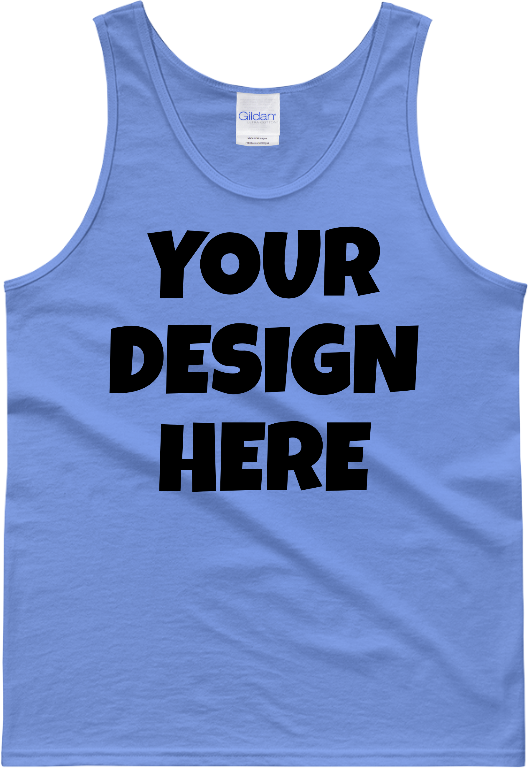 Gildan 2200 Adult Tank Top Mockups - Active Tank (3000x3000), Png Download