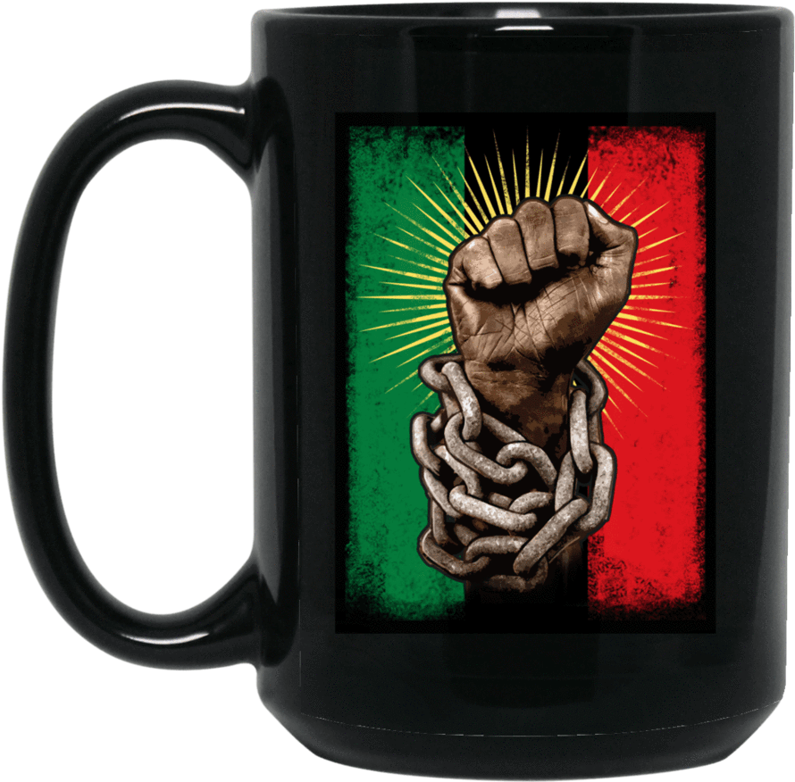 Black Power Fist Mug - Mug (900x900), Png Download