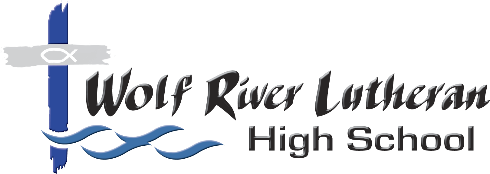 Wolf River Lutheran High School - Calligraphy (1650x750), Png Download