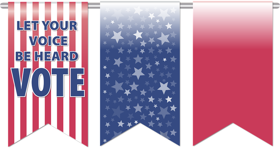 Estrellas Rayas Marcador Elemento Adhesivo - Let Your Voice Be Heard Vote (960x513), Png Download