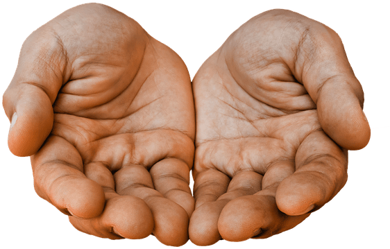 Rayas De Las Palmas De La Mano - Open Hands Transparent (640x480), Png Download