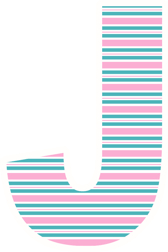 Alfabeto A Rayas By " Debra's Creative World" - Flip-flops (900x900), Png Download