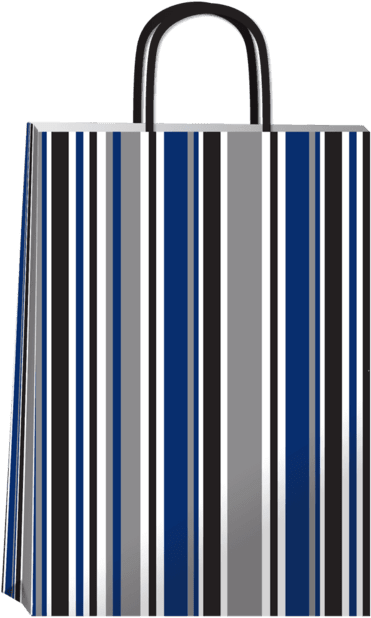 Bolsa Rayas Blue 14x08x20 - Tote Bag (640x640), Png Download