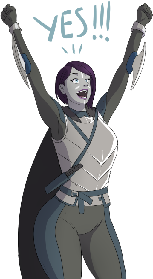 My Arcstrider Hunter's Reaction To Acquiring The Exotic - Illustration (553x960), Png Download