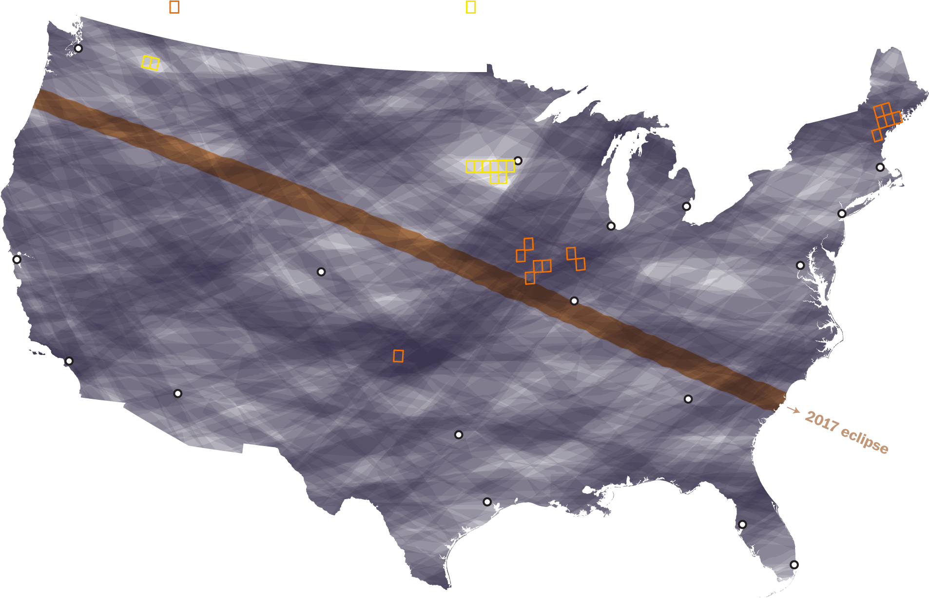 Total Solar Eclipse Paths Over The Contiguous U - 2018 House Election Results (1960x1296), Png Download