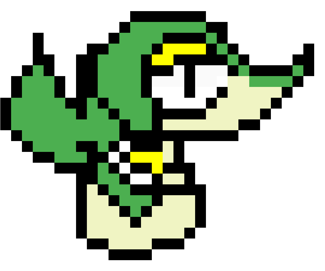 Snivy - Pixel Art Mercedes (1184x1184), Png Download