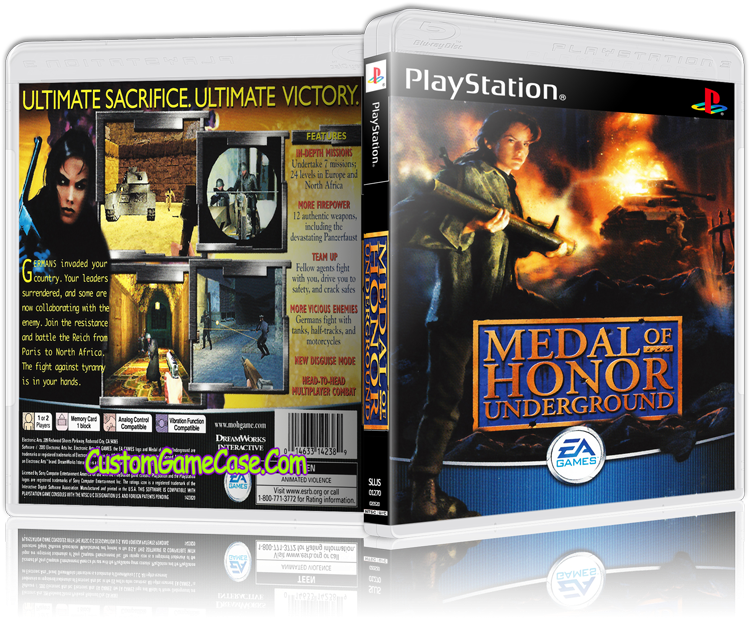 Medal Of Honor Underground - Medal Of Honor Underground Ps1 Download (800x631), Png Download