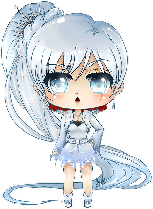 Ann4rt - Chibi Weiss Schnee (550x700), Png Download