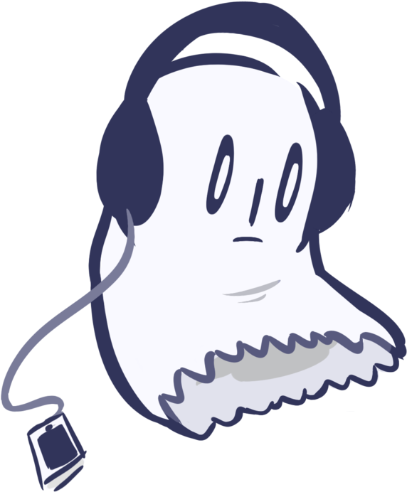 El Blog De Napstablook - Ghost Undertale (597x710), Png Download