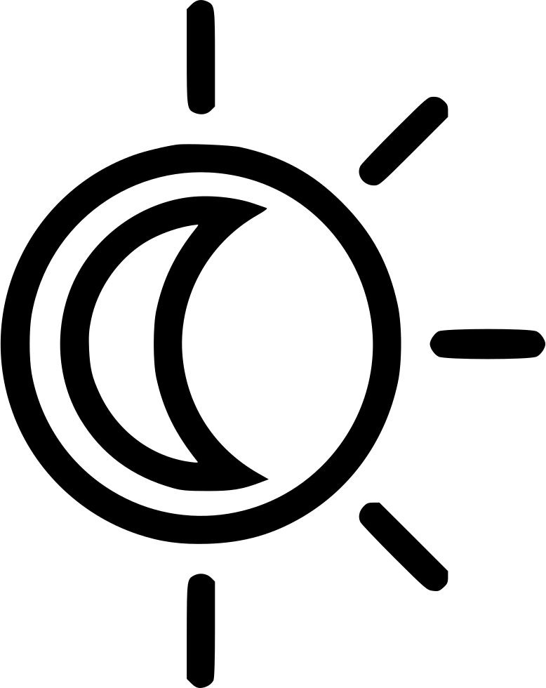 Graphic Free Download Eclipse Svg File - Sun Icon Transparent Background (778x980), Png Download