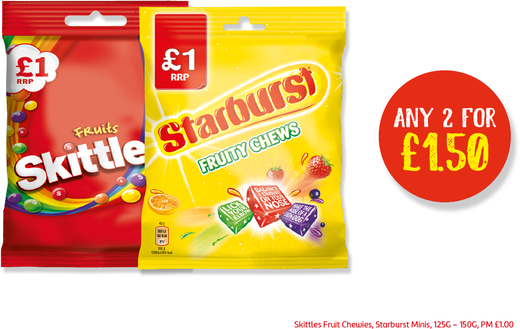 Ks Webgraphic P2 - Starburst Candy (1200x828), Png Download