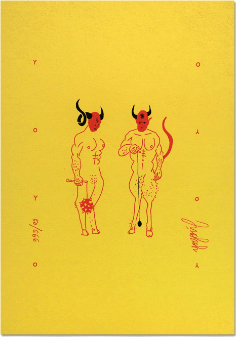 "yoyonil Yoyo Club"<br>limited Edition Screenprint - Illustration (1000x1000), Png Download