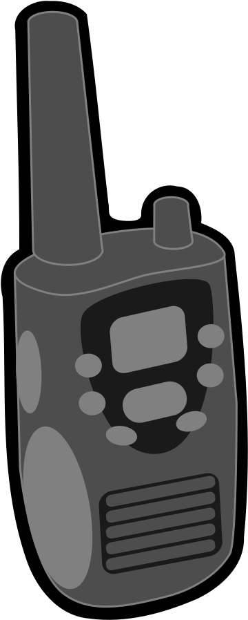 Walkie Talkie - Clip Art Walkie Talkie (463x1000), Png Download