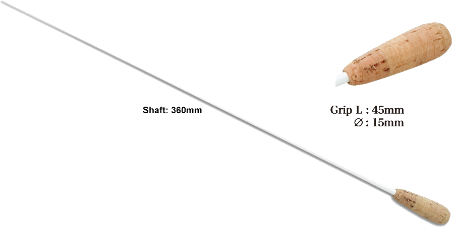 Fibreglass With Cork Handle 340mm - Yam (1000x500), Png Download