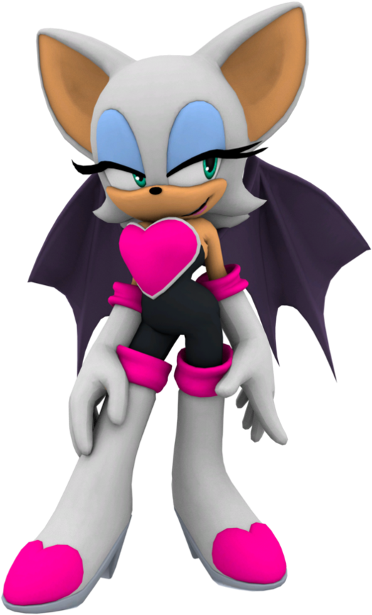 Rouge By Mike9711-d55120a - Rouge The Bat Render (894x894), Png Download