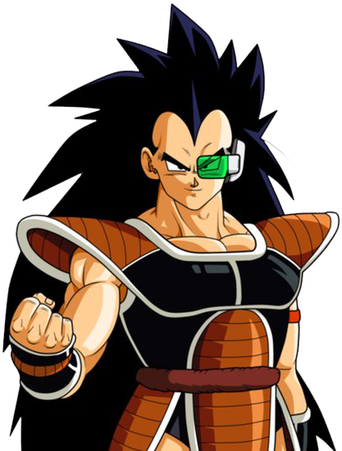 Un Fuerte Guerrero Saiyan, Raditz Llega A La Tierra - Dbz Raditz Black (553x655), Png Download