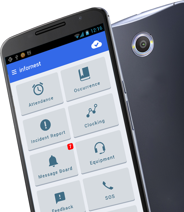 Attendance & Clocking For Security Guards - Iphone (634x730), Png Download