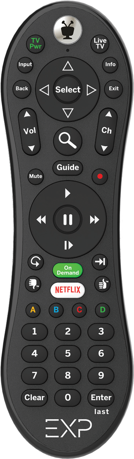 Quick Reference - Tivo Remote Netflix Button (600x2020), Png Download