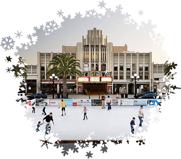 Check Out Our Synthetic Skating Rink Photo Gallery - Ice Skating (629x553), Png Download
