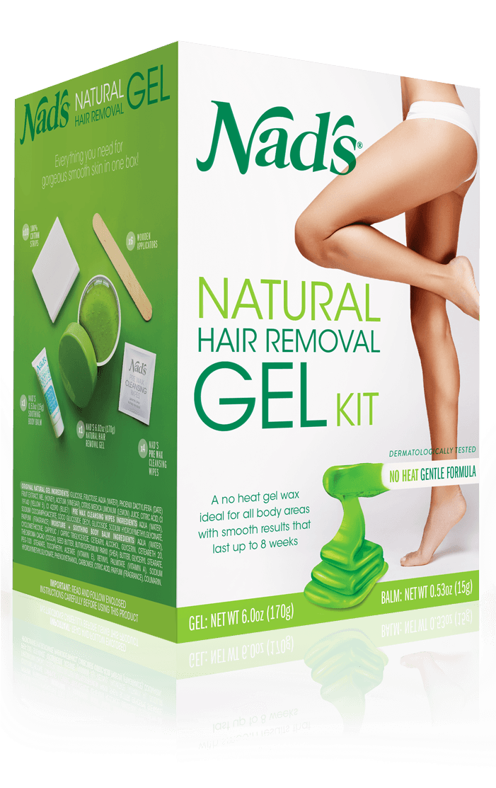 Nads Natural Hair Removal Gel Kit 3d@2x - Nads Hair Removal Gel (700x1340), Png Download