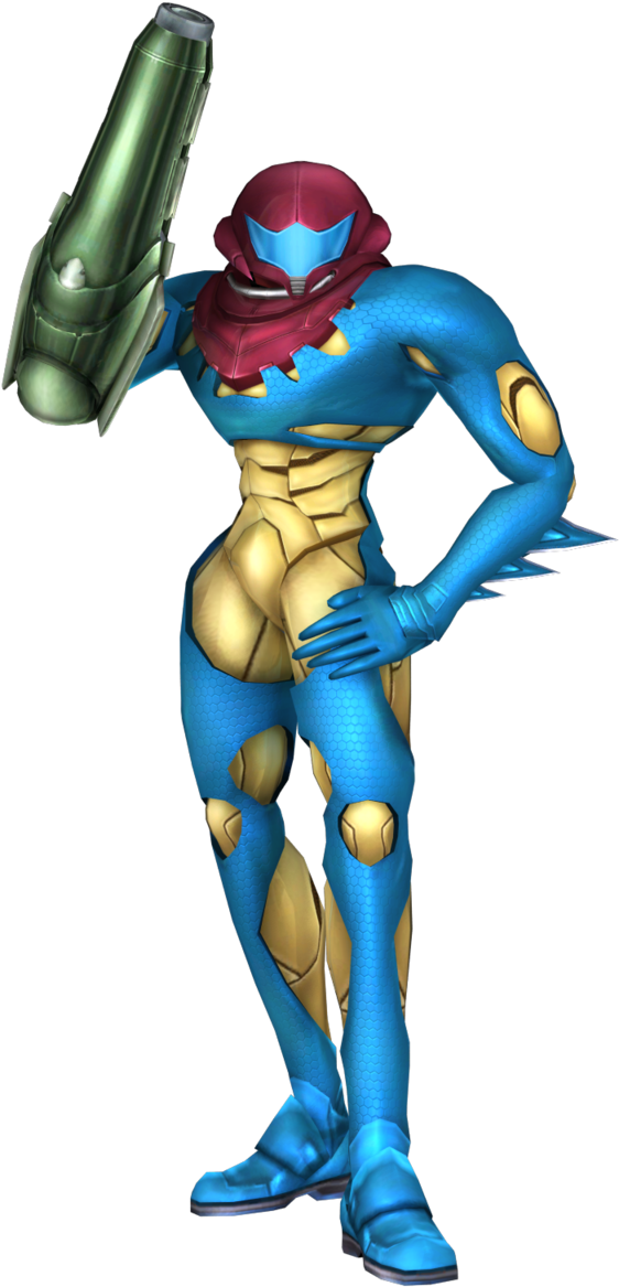 6 Fusion Suit Render - Samus Fusion Suit Project M (630x1200), Png Download