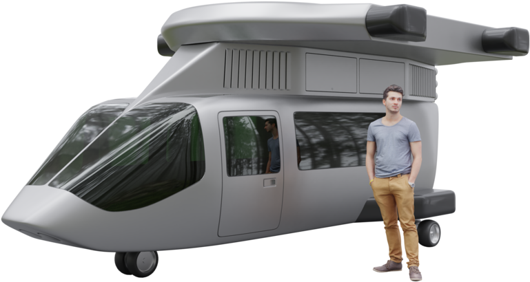 German Vtol Start-up Jetcopter Has Finalized Its Flying - Jetcopter Concept Vtol (1000x563), Png Download