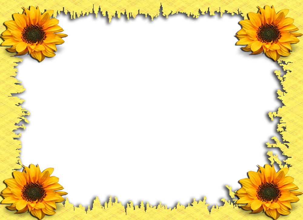 Molduras Para Fotos 2 Flores - Picture Frame (1000x728), Png Download