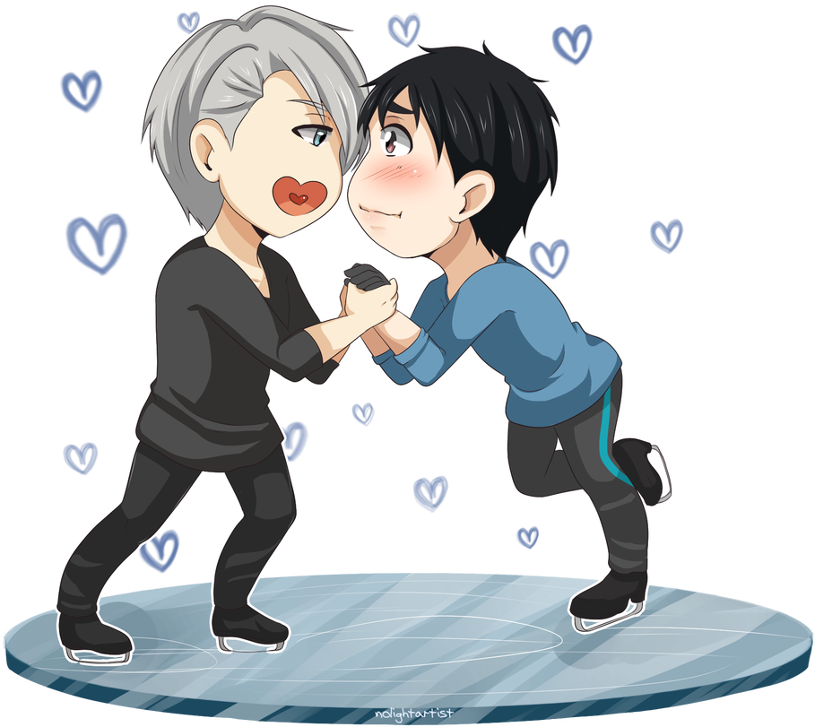 946 X 845 1 - Yuri X Victor Chibi (946x845), Png Download