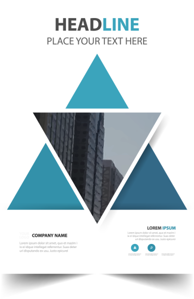 Annual Report Brochure Template For Download On - Triangle (640x640), Png Download
