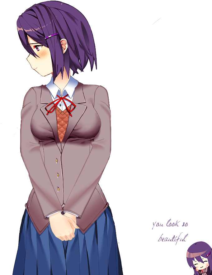960 X 960 4 - Chibi Yuri Ddlc (960x960), Png Download