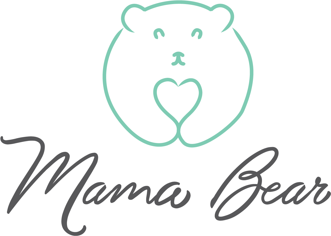 Mama Bear Mama Bear - Calligraphy (1417x1411), Png Download