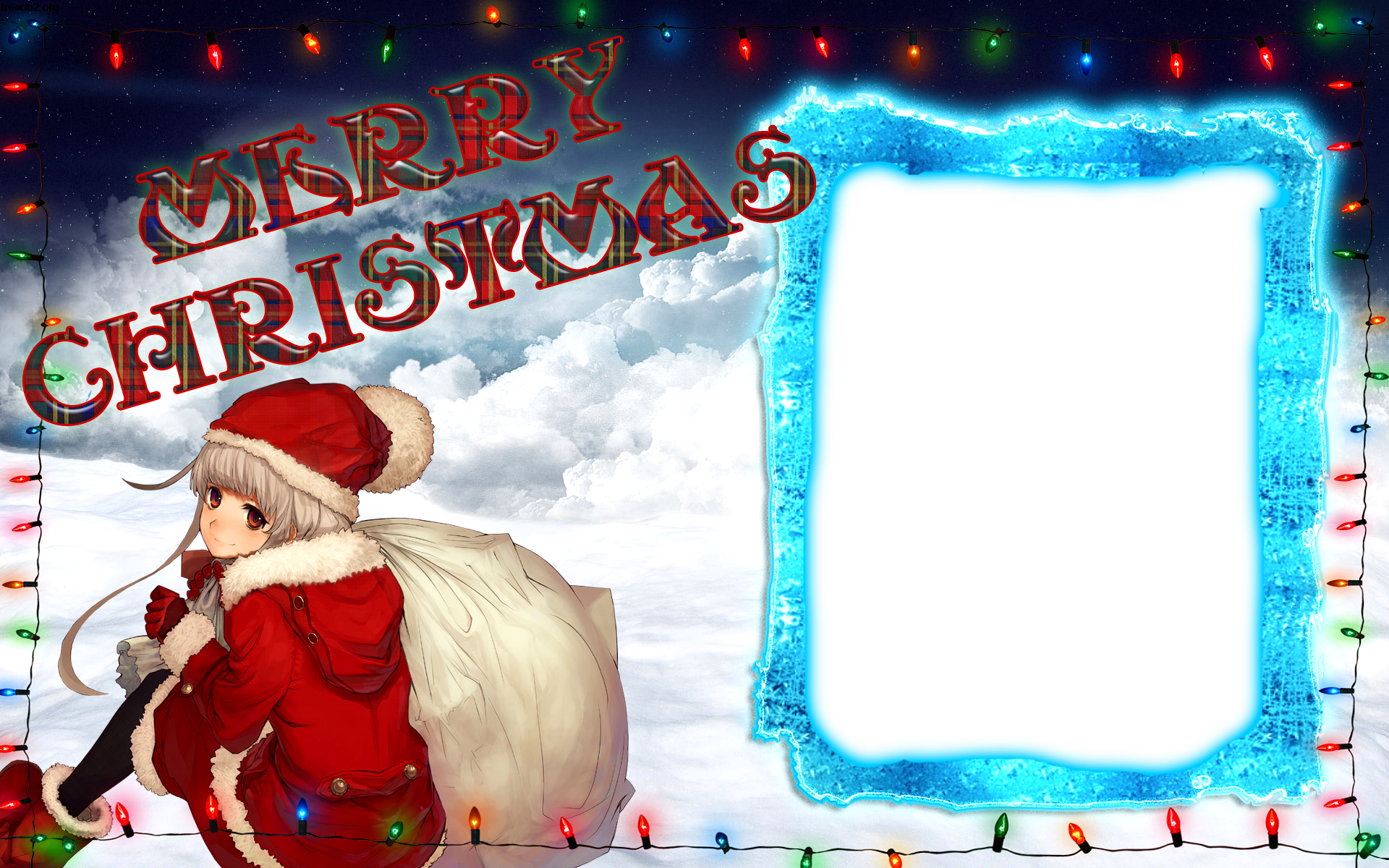 Merry Christmas Frames - Merry Christmas Photo Frame (1920x1200), Png Download