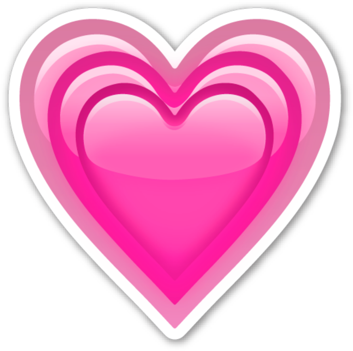 Two Hearts Emoji - Emoji Heart Sticker (1584x1584), Png Download