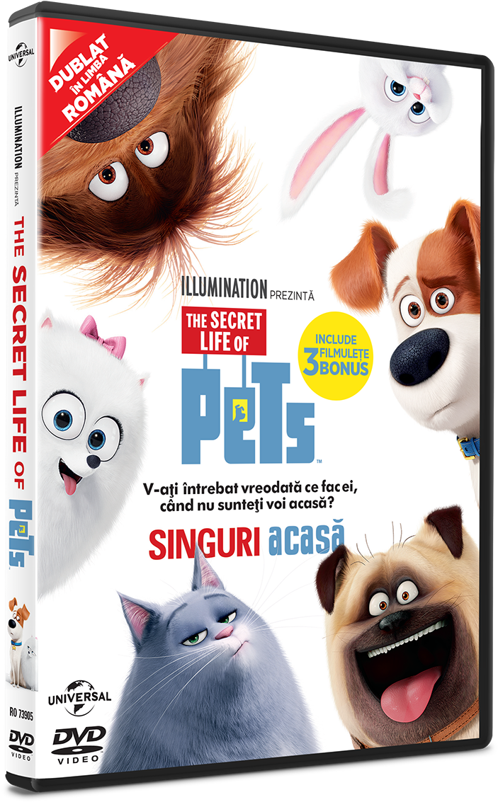 Singuri Acasa / The Secret Life Of Pets - Secret Life Of Pets Blu Ray (883x1266), Png Download