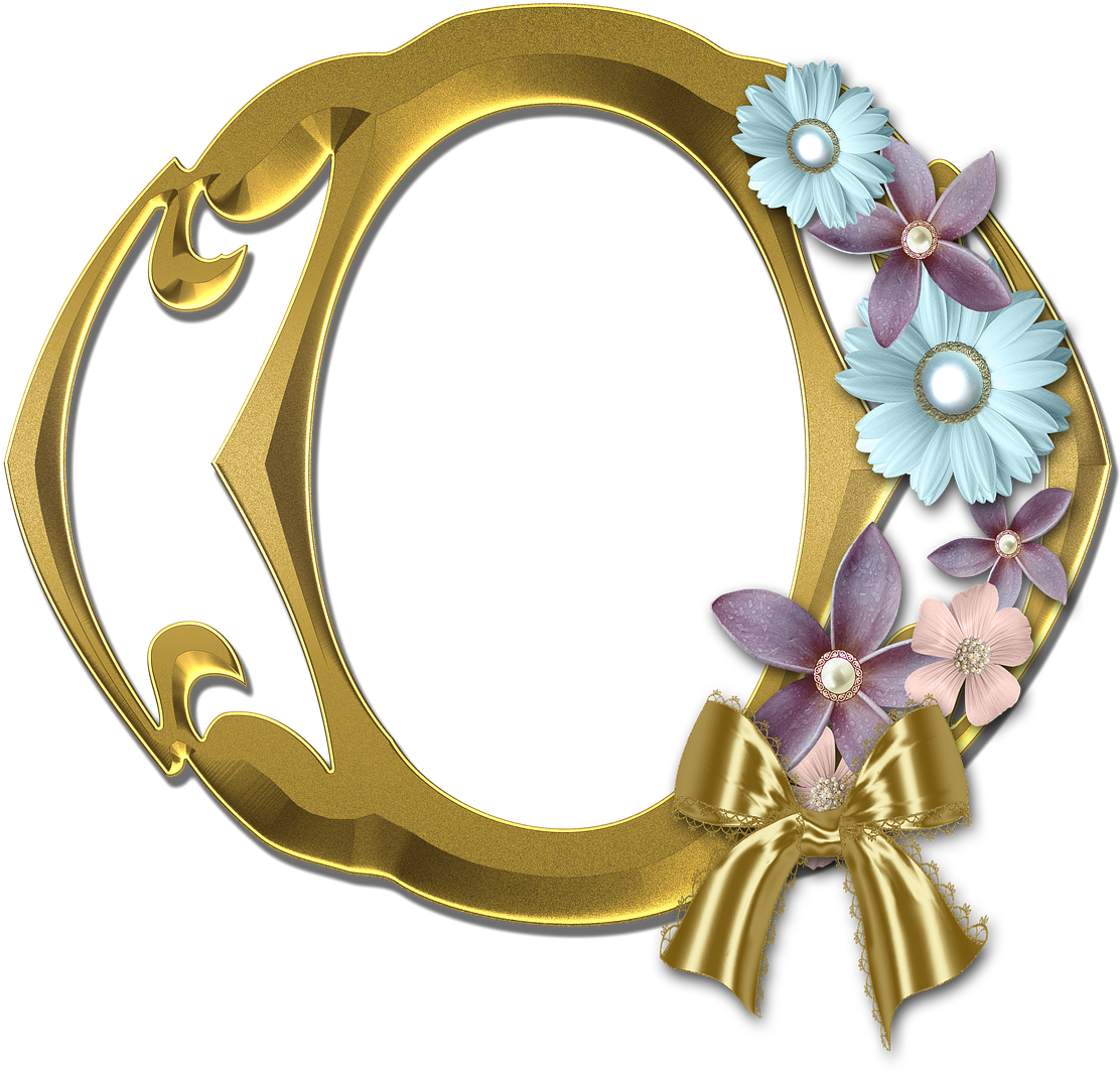 Photo, Frame, List, Scrapbook, Flowers, Gold - Circle (720x720), Png Download