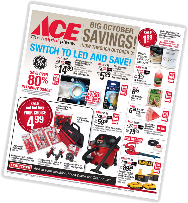 Ace Ad Shadow - Ace Hardware (830x891), Png Download