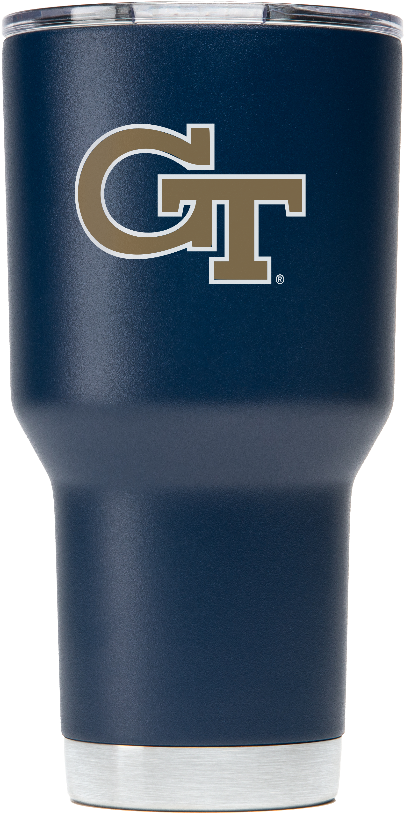 Georgia Tech Yellow Jackets 30 Oz Navy Tumbler - Plastic (3828x3828), Png Download