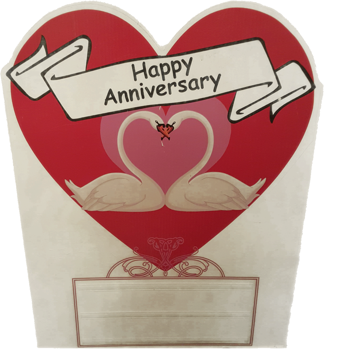 Happy Anniversary Yard Display - Purim Clip Art (1190x1200), Png Download