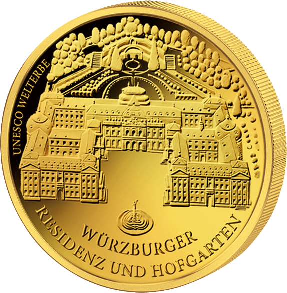 About The 100 Euro Würzburg Gold Coin - 100 Euro (573x585), Png Download
